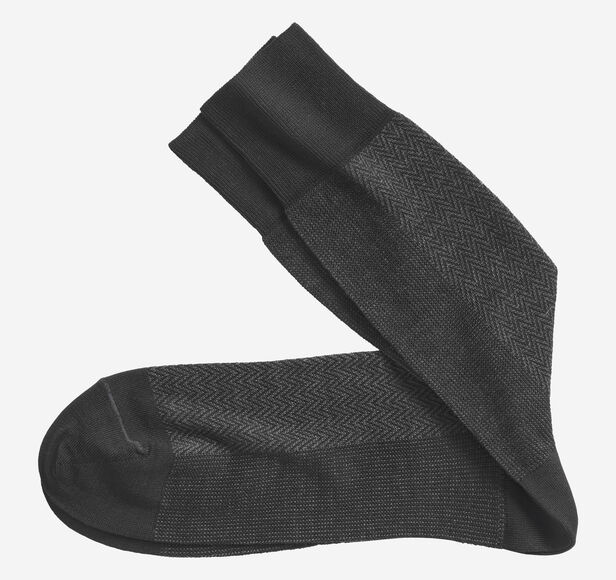 Herringbone Panel Socks Johnston & Murphy